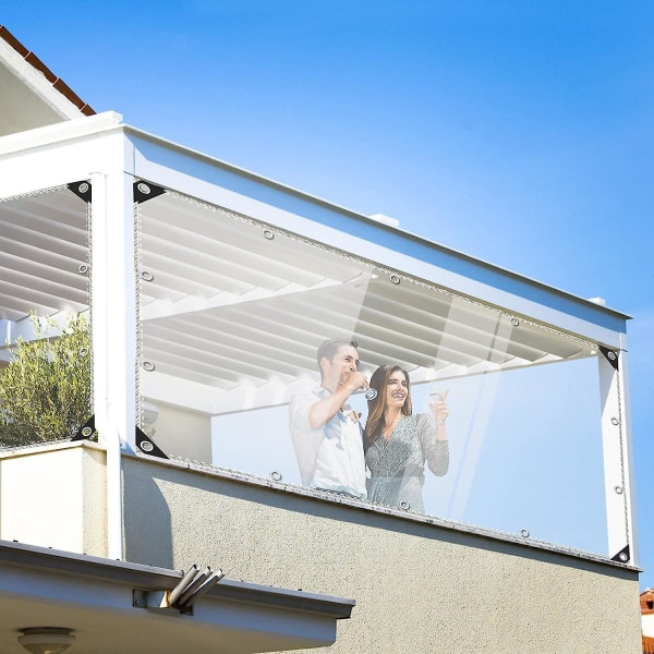 Transparent presenning för utomhusbruk, transparent presenning, cover, presenning, vattentät, transparent, Uv Best Ndig 2x2m