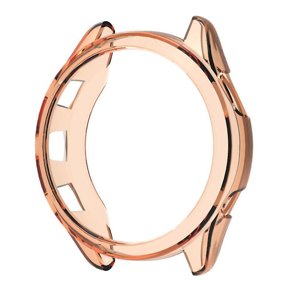 Anti-drop klockfodral i transparent TPU för Garmin Forerunner 265S Orange