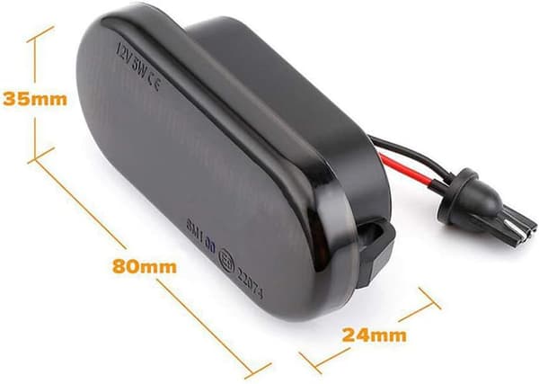 Blinklys, 1 Par Dynamisk Sideindikator Flydende Sidemarkeringslys Lampe Udskiftning til V-W T5