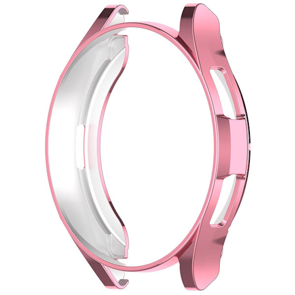 Anti-drop TPU Urkasse til Samsung Galaxy Watch6 Classic 43mm, Hul Beskyttelsesramme Pink