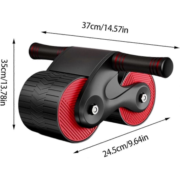 Ab Roller Träningsutrustning Automatisk Återgång Maghjul AB Roller Core Träningsutrustning ABs Roller Hjul Gym Tillbehör Träning Hemma Red