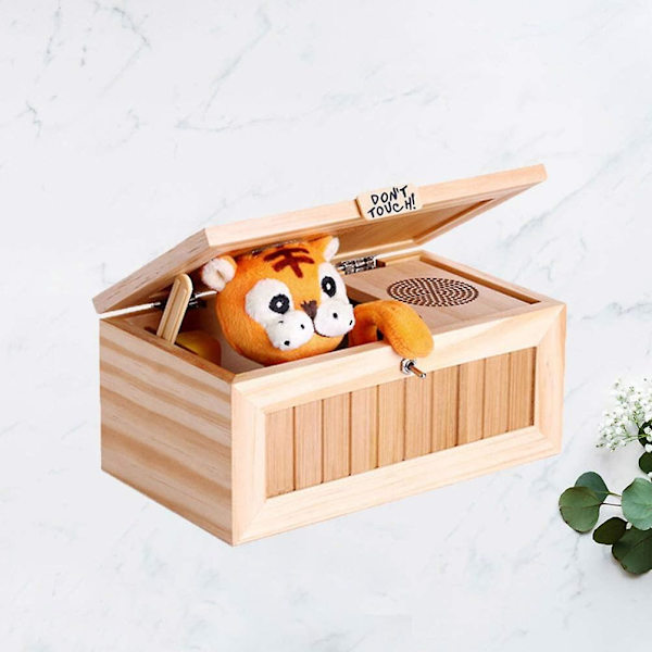 Wood Box Toy, Dont Touch Useless Box, Spoof Toy, Pointless Box, Fun Box Toys Present för hem och kontor