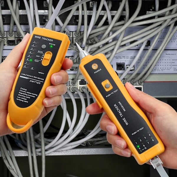 RJ11 RJ45 Kabeltester Linjefinder Ethernet LAN Netværkskabeltester Multifunktionel Toner Tracer Tester til Netværkskabel Sammenligning