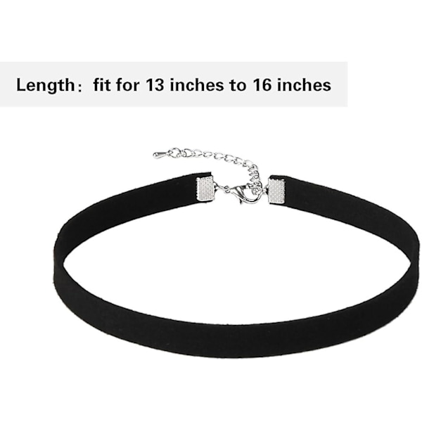 Sort Choker Halskæde til Kvinder Piger Klassisk Stræk Velvet Tattoo Chokers