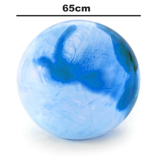 Träningsboll, Dreamy - Färgglad yogaboll för hemgym och skrivbordsstol - Yoga och sjukgymnastik star blue 65cm