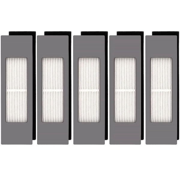 (5 st) Hepa-filter för Ecovacs Deebot Ozmo 920 950 T8 Aivi Max T9 T5 N5 N7 N8+ N8 Pro Plus Dx55 Dx93 Dj65 Robotdammsugare Filter Kit Robotdammsugare