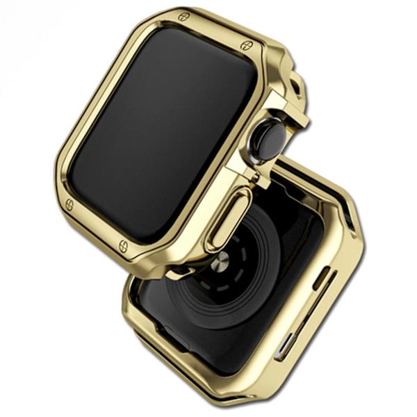 TPU-fodral för Apple Watch Series 7/8 41mm, sportsskydd för klocka med snabb frigöring Gold