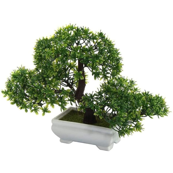 Konstgjord bonsaiträd, falsk växt i kruka Konstgjorda växter, japansk tall bonsai växt, krukväxt fusk tallväxter Bonsai ceder för dekorationer i I
