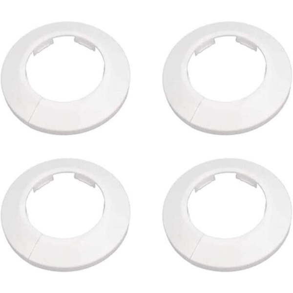 4 kpl Seinälaipan ulkohalkaisija Laippa Helppo asennus Muovinen patterin peitelevy Vesiputken viemärilinjan suojus Kaulus Seinäputken suojus Koristelu Pi White 140mm