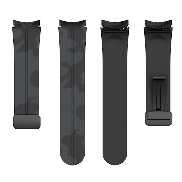 Til Samsung Galaxy Watch 5 Pro 45mm/Watch 4/5 40/44mm/Watch4 Classic 42/46mm Camo Silikone Armbånd Dark Blue