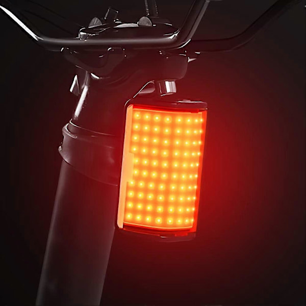 120 LED 230 Bred Vinkel Synlig Genopladelig Cykelbaglygte Vandtæt 5 Tilstande 270 Lumen Rød Høj Intensitet Cykel Baglygte Hjelm Rygsæk Sikkerhed Wa