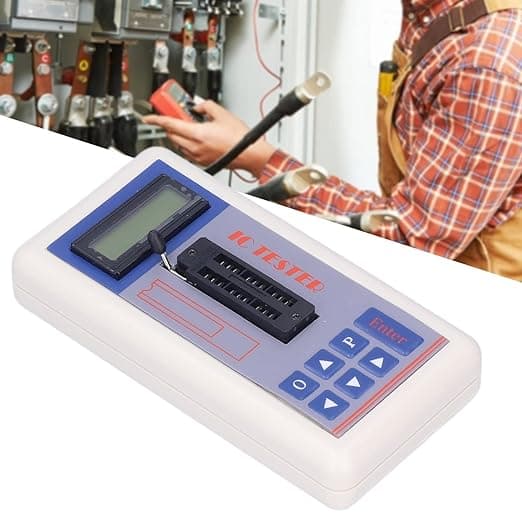 Integreret kredsløbstester Multifunktionel IC Transistor Meter med 5V 3.3V AUTO-tilstande til mikroelektronikingeniører Vedligeholdelse