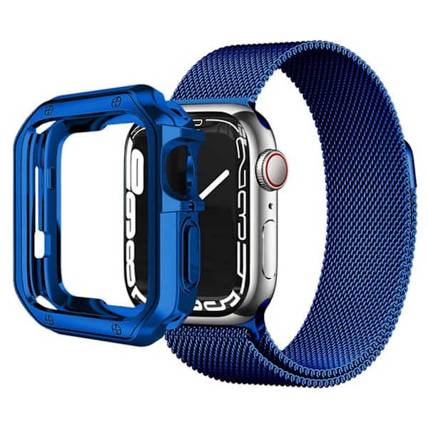 Case för Apple Watch Series 1/2/3 38 mm, exakt utskärning Anti-Drop TPU Watch Cover Blue