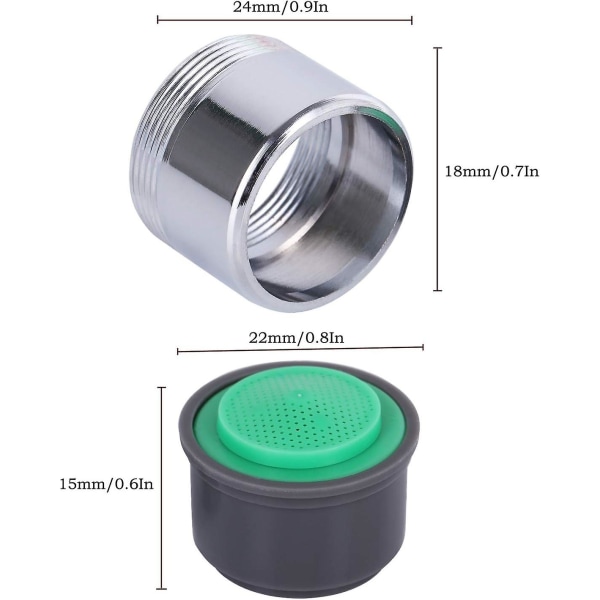 Diskho-kranluftare, 0,5 GPM, 2-pack (0,5 GPM) 0.5 GPM