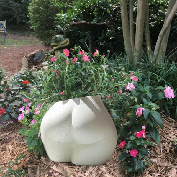 Body Plant Pot Butt Vase, Kvindelig Krops Blomsterpotter med Drænhuller, Resin Blomster Plantekasse Moderne, Moderne Design Boho Form Stykker