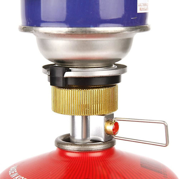 Extra Ventil - Tankpåfyllningsväxlare Platt Gastank Gassvalsadapter Extra Ventiladapter Behållare Campinggasomvandlare