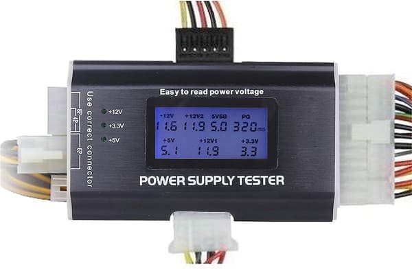 LCD Datamaskin Strømforsyningstester - 20/24 Pins