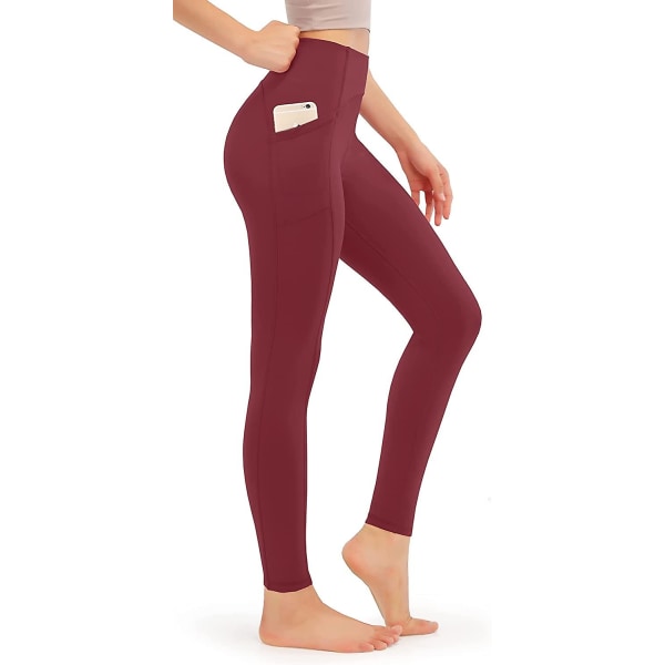 Termiska leggings för kvinnor med fickor. Hög midja vintervarma tjocka fleecefodrade