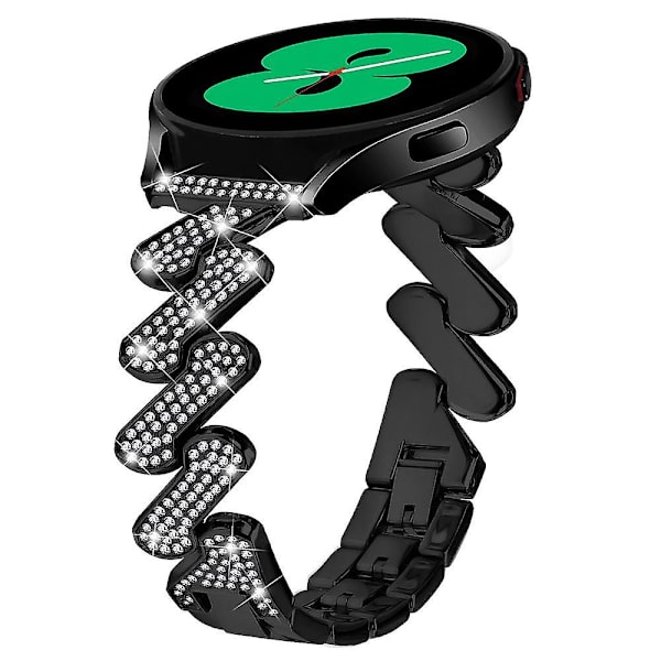 20mm Metallinen kellon ranneke Samsung Galaxy Watch4 40/44mm / Watch 5 40/44mm / Watch4 Classic 42/46mm Black