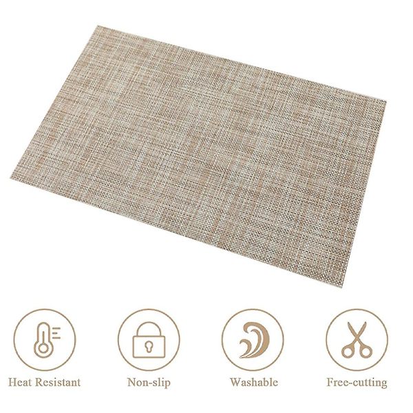Lämmönkestävät tablettien suojukset, tahroja hylkivät, liukumattomat, pestävät PVC-pöytämatot golden