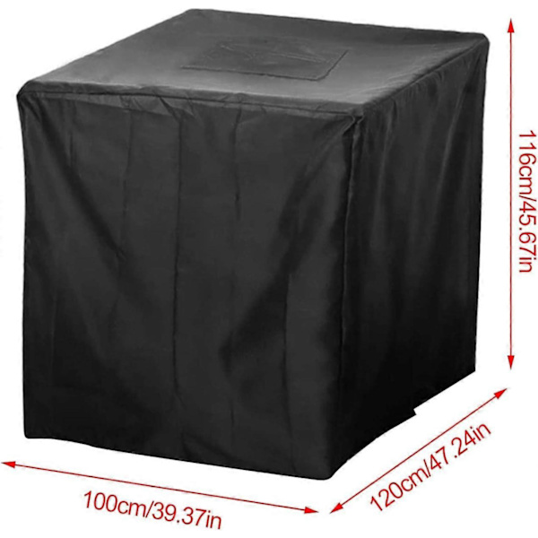 IBC Tote Cover 1000L Regn IBC Tank Cover med Lynlås Udendørs Regnvandssystem Container Cover 210D Solskærm til Beskyttelse af Tank mod Skadelig UV R