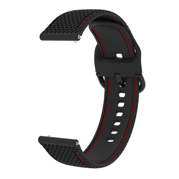 Stitching Line Watch för Samsung Galaxy Watch 5 40mm/44mm/ Watch 5 Pro 45mm Black Red Line