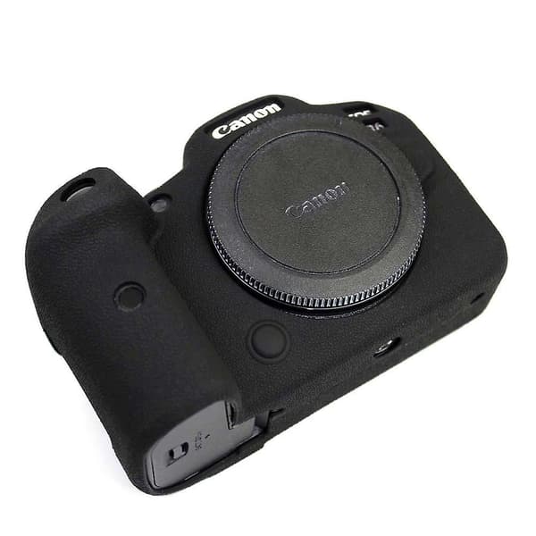 Mjukt silikonskydd för Canon EOS R6-kamera Black