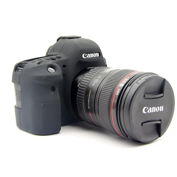 Flexibelt silikonkameraskydd för Canon EOS 6D Mark II Black