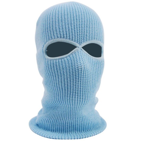 Heltäckande skidmask i bomull, balaclava, stickad mössa, militär mask, festmask ArmyGreen