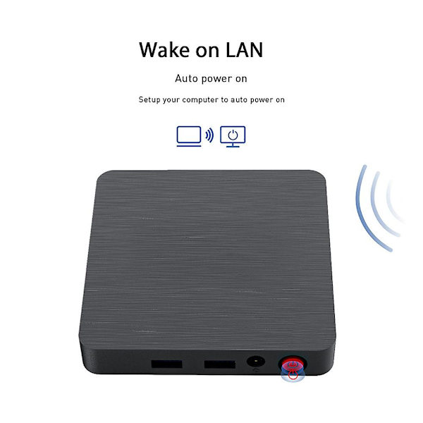 Mini PC-datorvärd, kompakt storlek, dubbla WiFi, mångsidig för hemmakontor EU