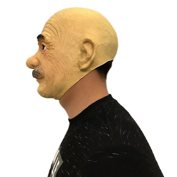 Gammal man mask gammal man mask huvudbonad Halloween performance dans rekvisita hel ansikte latex masker