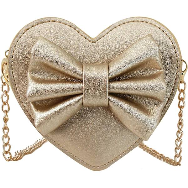Mini Hjerteformet Crossbody Håndveske Myntpung for Småbarn Små Jenter