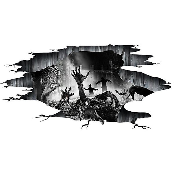 3D Halloween seinätarrat, irrotettavat Halloween seinätarrat, aavekäden raapaisu Halloween seinätarrat, Halloween seinäkoriste pelottava koriste