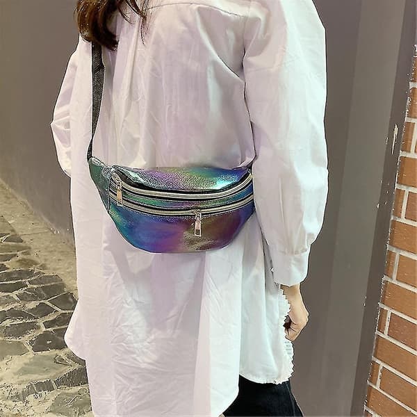 Dam Midjeväsk Fanny Pack Läder Mode Midjebälte Axelväska