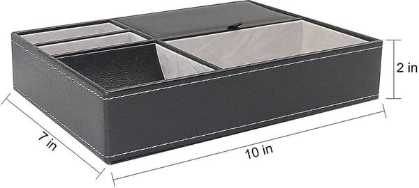 Artmusekits konstläderbricka, herrkläder topporganisatör