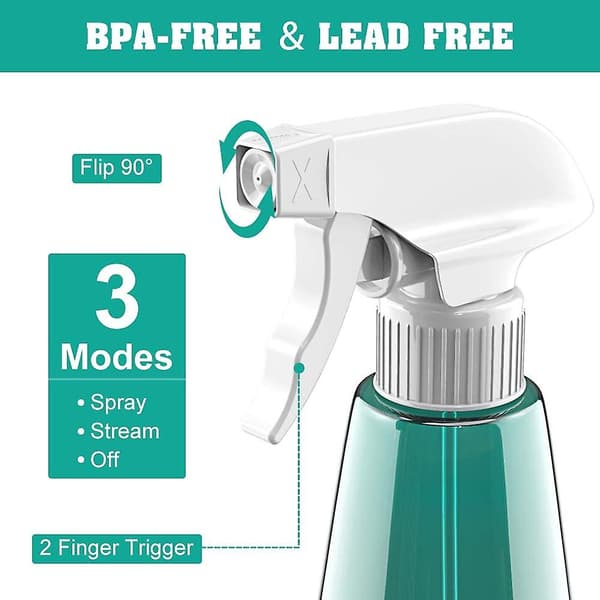 Sprayflasker, acsergery Kjæledyrplast 500ml Trigger Sprayer, acsergery 3 Moduser