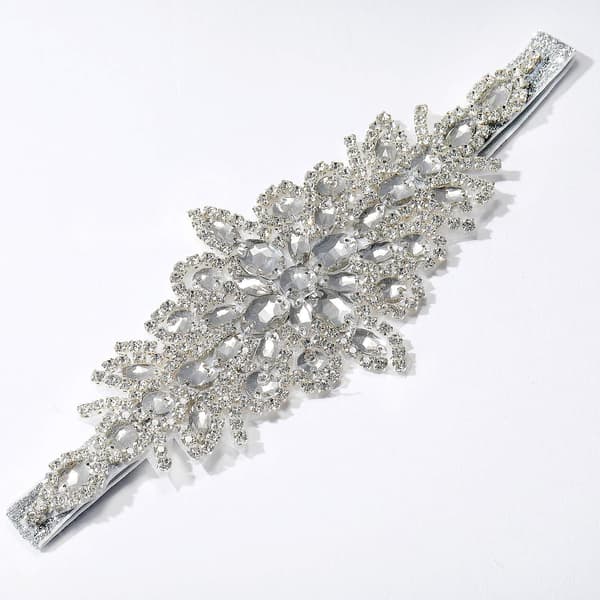 Rhinestone Flapper Pandebånd - elastisk 1920'er hovedbeklædning, hårtilbehør til kvinder