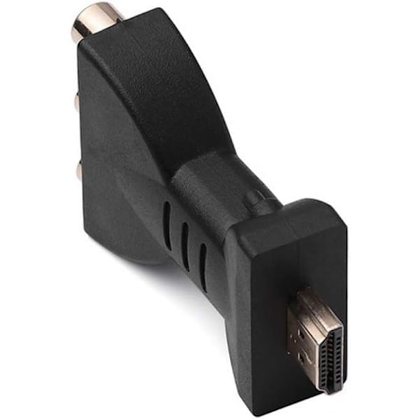 Ouken HDMI till 3 RCA-adapter Bärbar Mini HDMI till AV Röd Vit Gul HDMI till AV-konverterare