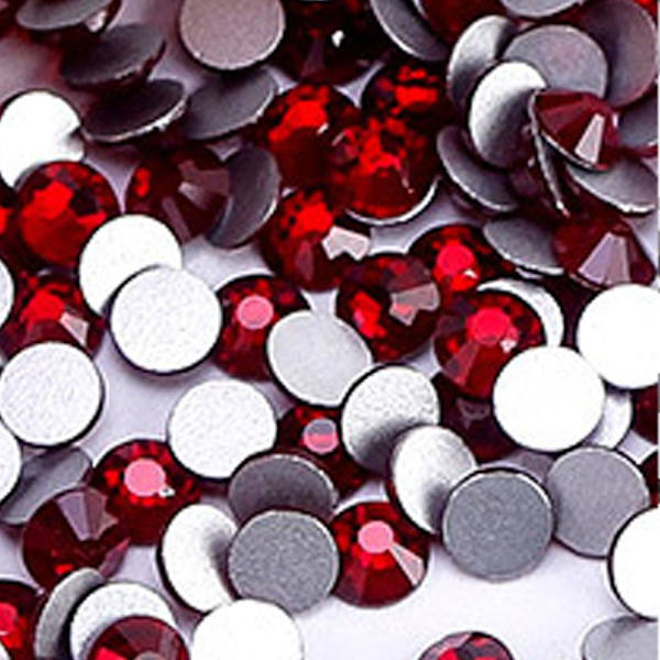 Platt bakre nagelkristaller, glas kristall strass för hantverk naglar dansdräkter deep purple