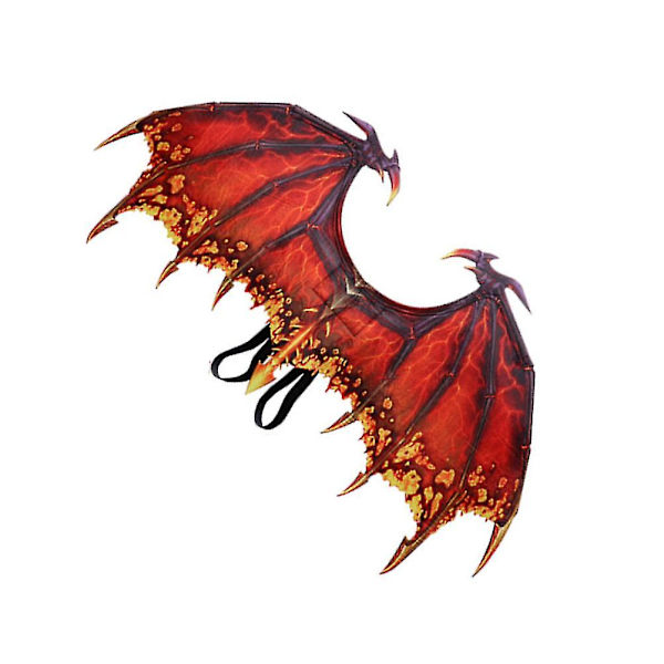 Halloween Cosplay Party Rekvisitter Ikke-vevde Dragevinger Kreative Performance Cosplay Vinger For Voksne (blå) Red 90X46 CM