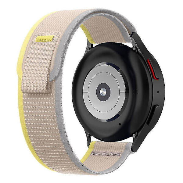 Til Garmin Venu 2 Plus / Venu Sq 20mm Udskiftnings Trail Loop Nylon Bånd Sport Justerbar Urrem Beige