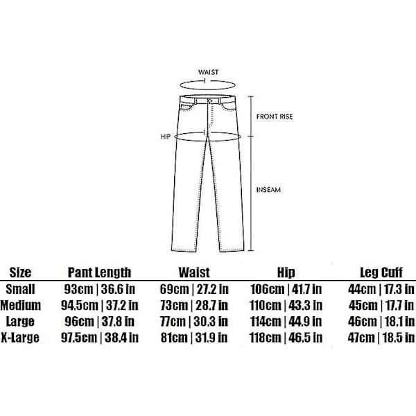 Minus Two Cargo Y2k Herr 2023 Joggingbyxor, Y2k Jeans, Baggy Hiphop Cargobyxor, Harajuku Denim Svart Print Lös Rak black L