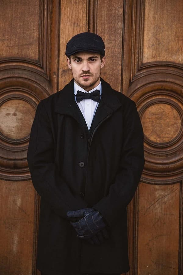 Klassisk Tweed Flat Cap til Kvinder og Mænd