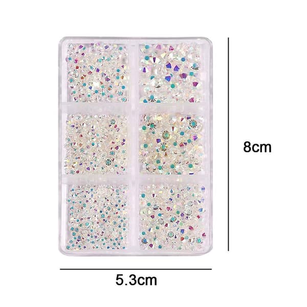 Flat Back Nail Art Krystallsteiner Krystall Flatback Steiner For Utsmykning style 10