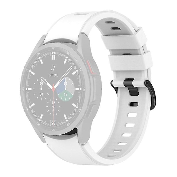 Silikone Urrem til Galaxy Watch4/5/6 40mm 44mm/Watch6 Classic 43mm 47mm/Watch 5 Pro 45mm