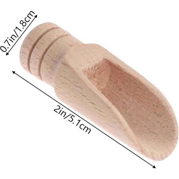 16 stycken mini träsked, liten saltsked, mini träskyffel, mini träskedar, skedkryddsked, träsked bad träsked liten träsked