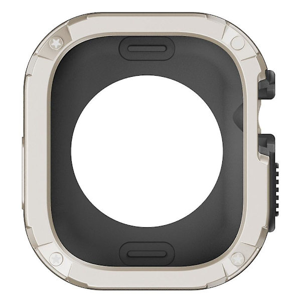 Klockfodral för Apple Watch Series 8 7 41mm/Series 6 5 4 SE (2022) SE 40mm TPU+PC Stöttålig Ram Starlight