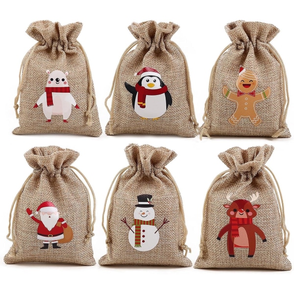 Naturposer, Gaveposer, Jute Pose, Jute Taske, Små Poser Med Snøre, Bryllup Hjemmeforsyninger Håndværksgave (36 Stykker, 10 X 14 Cm) B 12 pieces