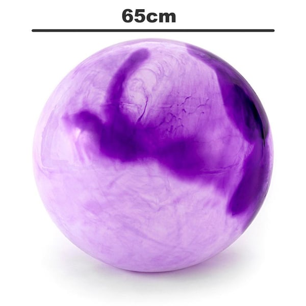 Træningsbold, Dreamy - Farvet yogabold til hjemmetræning og kontorstol - Yoga & fysioterapi lilac purple 65cm