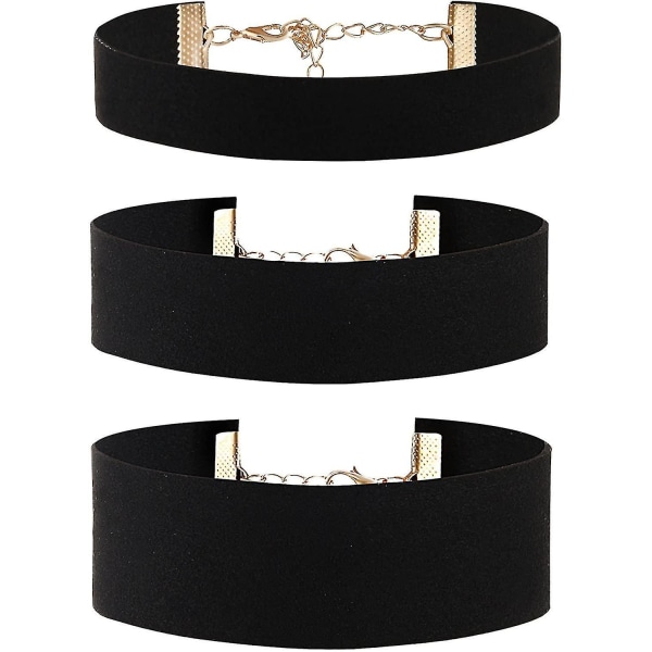 Bred sammetsband choker